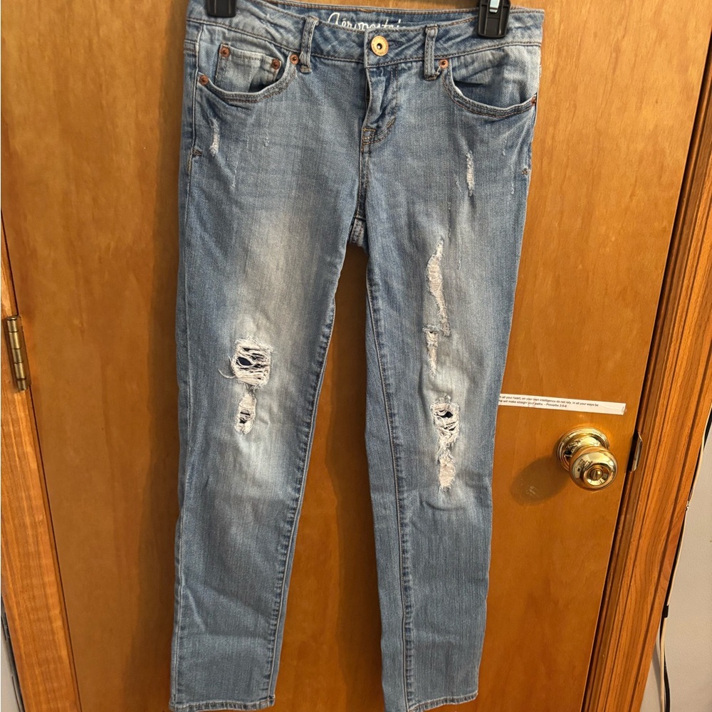 Aeropostale Light Blue Distressed Jeans